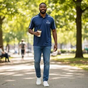 Paragon Titans Polo Shirt Mens XL Tennessee Titans Football NFL Fan Navy